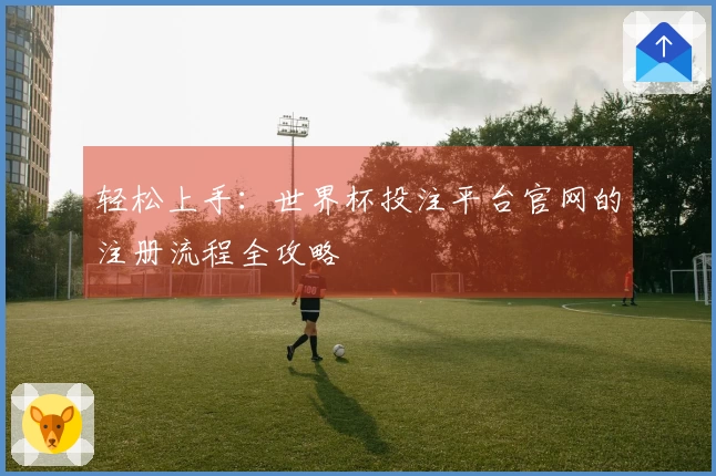 轻松上手：世界杯投注平台官网的注册流程全攻略